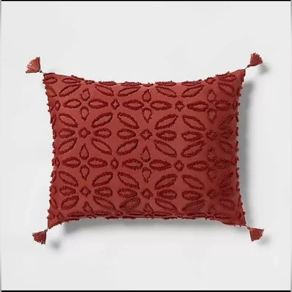 Threshold 7pc Full Clipped Jacquard Comforter & Sheet Set Terracotta
